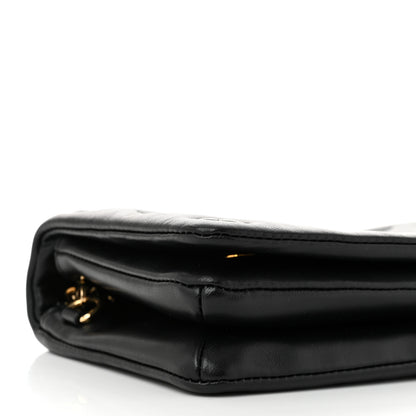 Louis Vuitton Lambskin Embossed Monogram Pochette Coussin Black 8 of 10