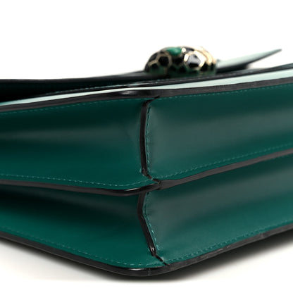 Bulgari Calfskin Serpenti Forever Shoulder Bag Emerald Green 10 of 11