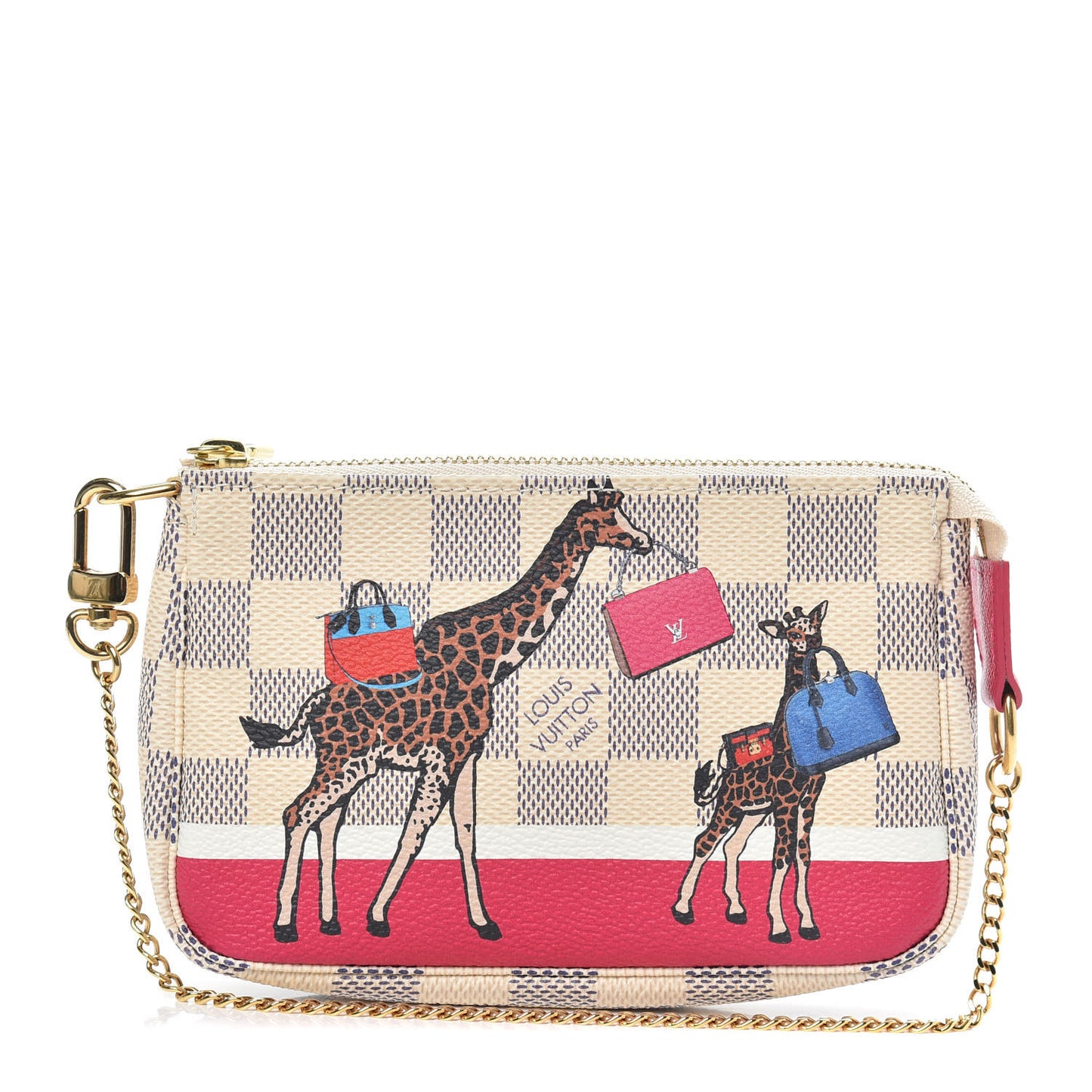 Damier Azur 2017 Christmas Animation Mini Pochette Accessories