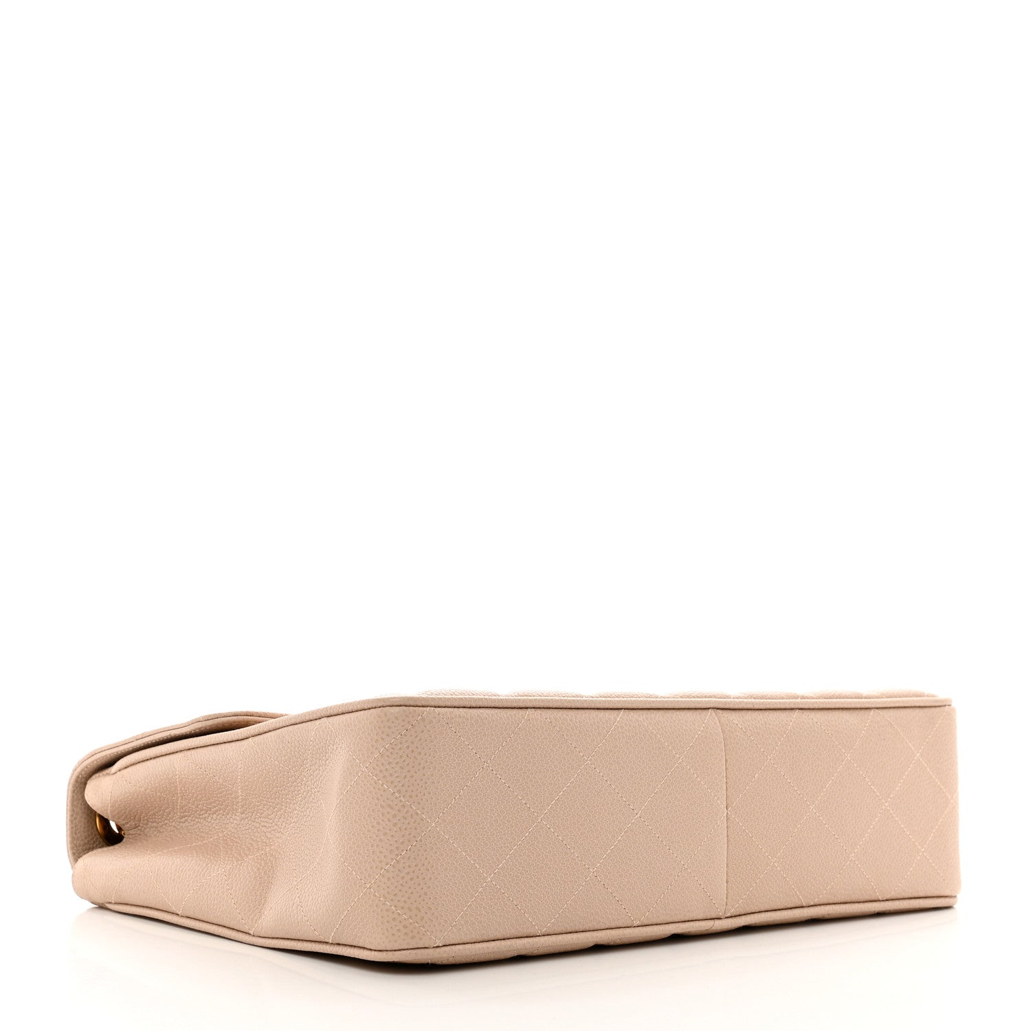 Chanel Caviar Quilted Jumbo Single Flap Beige 4 of 14