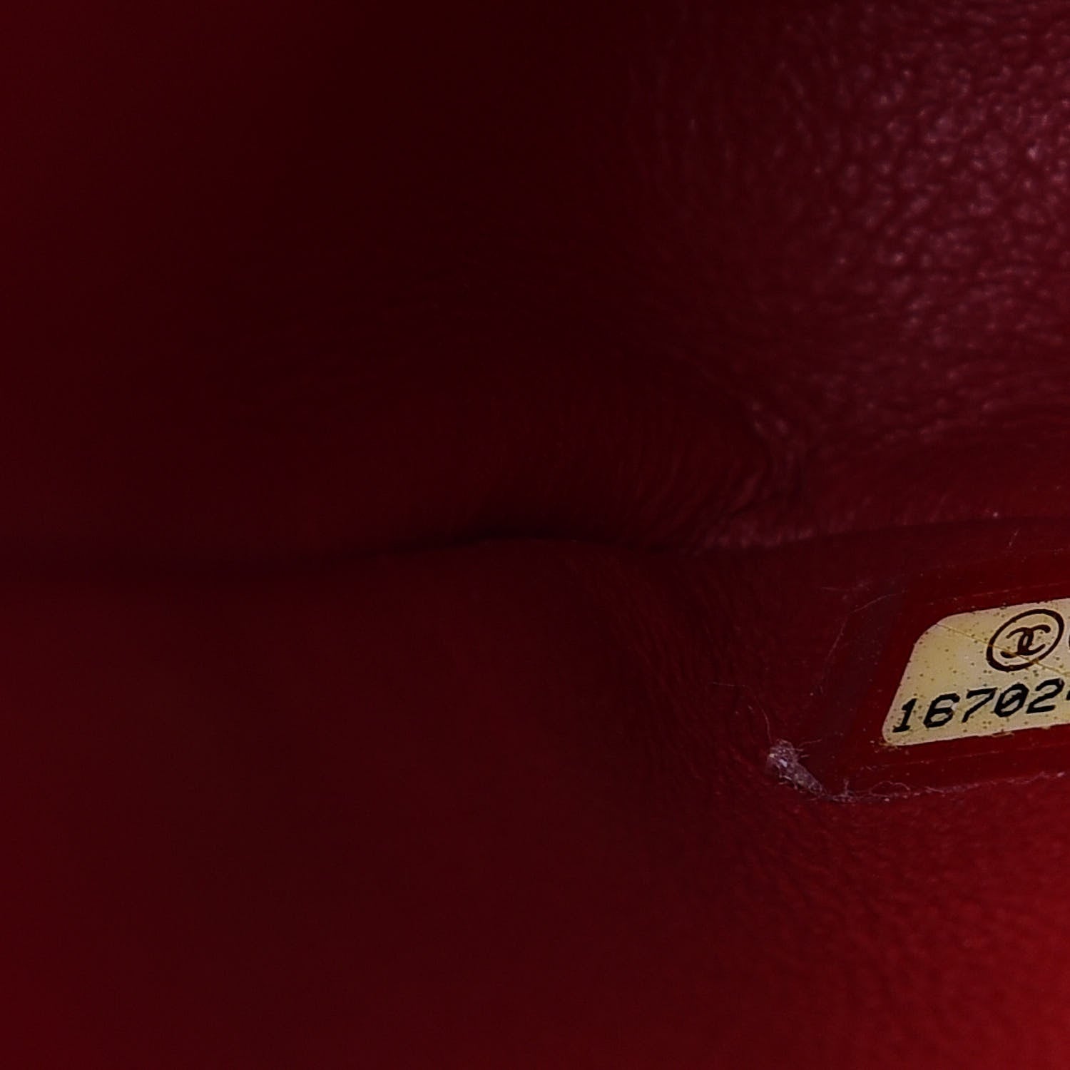Chanel Caviar Quilted Jumbo Double Flap Red 7 of 12