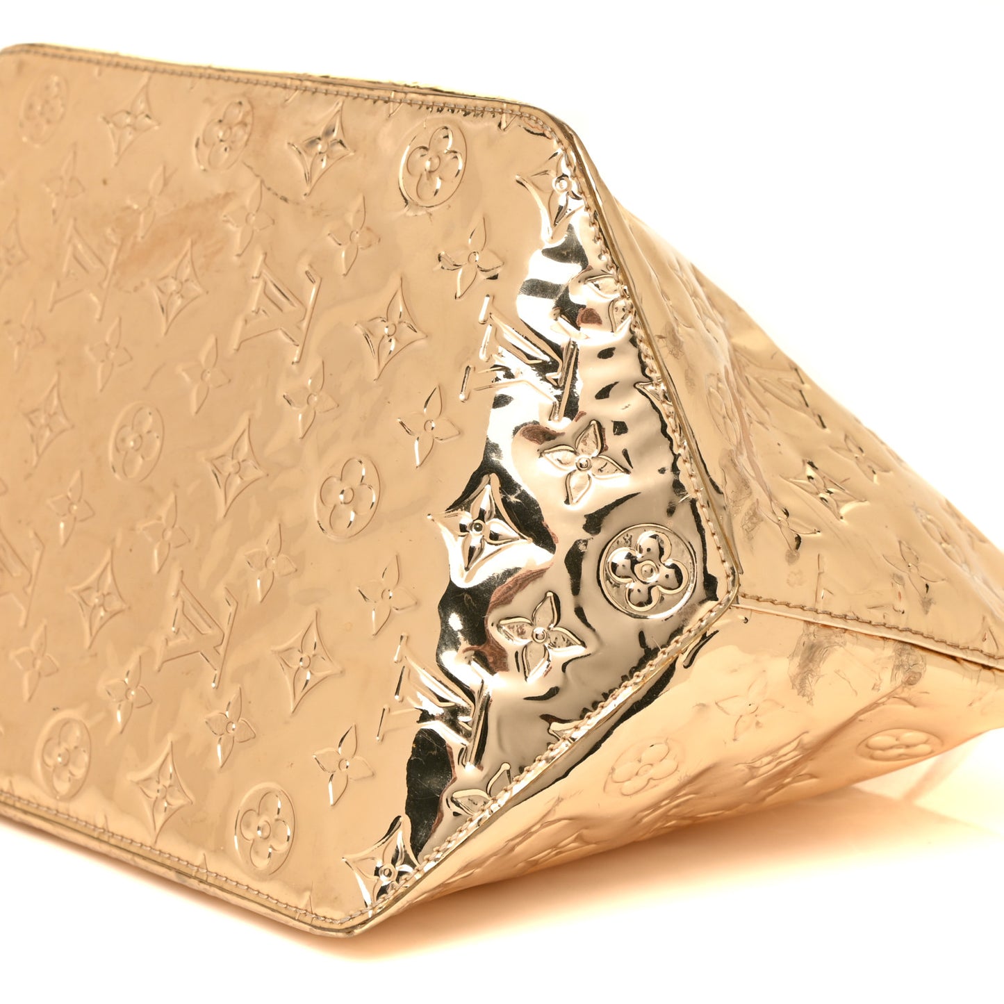 Monogram Miroir Bellevue PM Dore Gold