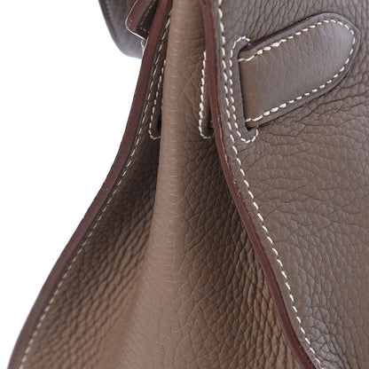 Hermes Taurillon Clemence Jypsiere 34 Etoupe 14 of 19