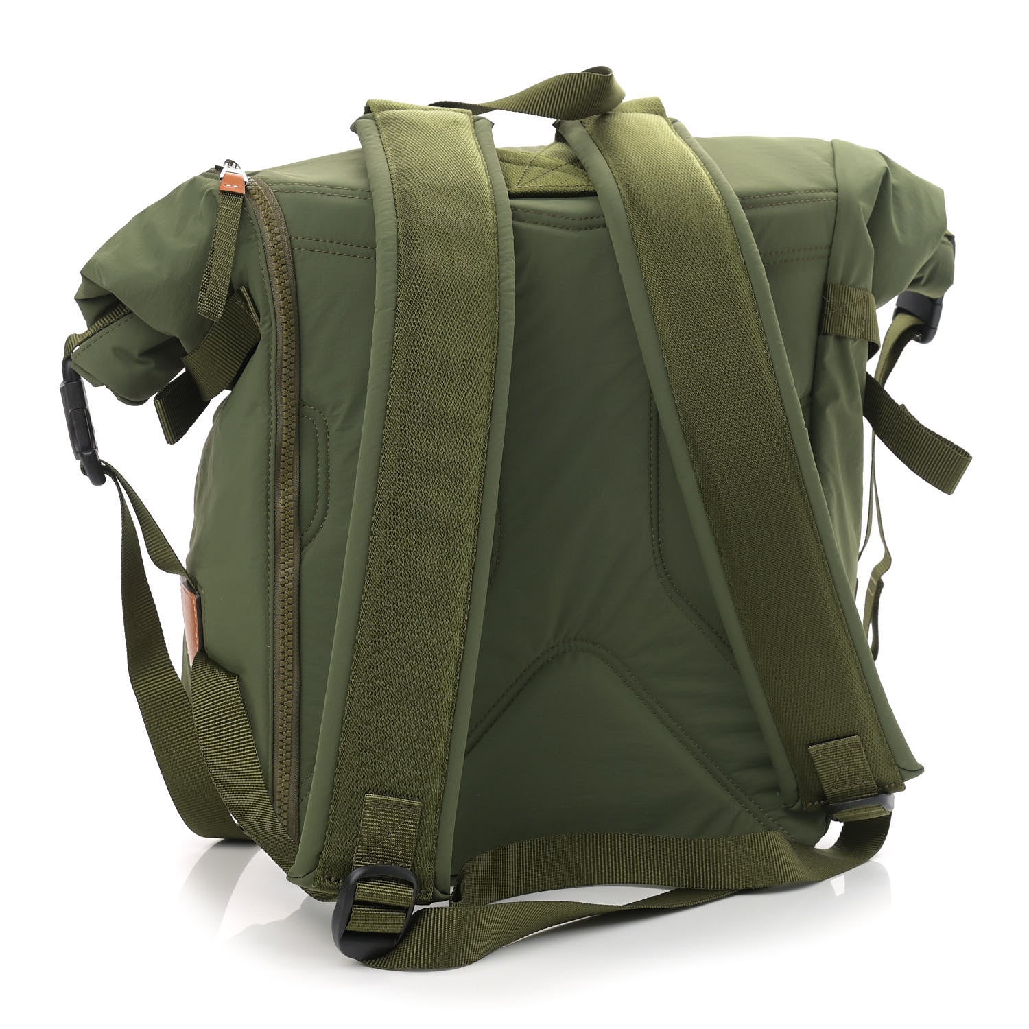Loewe Recycled Nylon Eye/LOEWE/Nature Roll Top Backpack Khaki Green 3 of 10