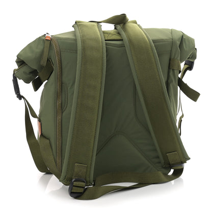 Loewe Recycled Nylon Eye/LOEWE/Nature Roll Top Backpack Khaki Green 3 of 10