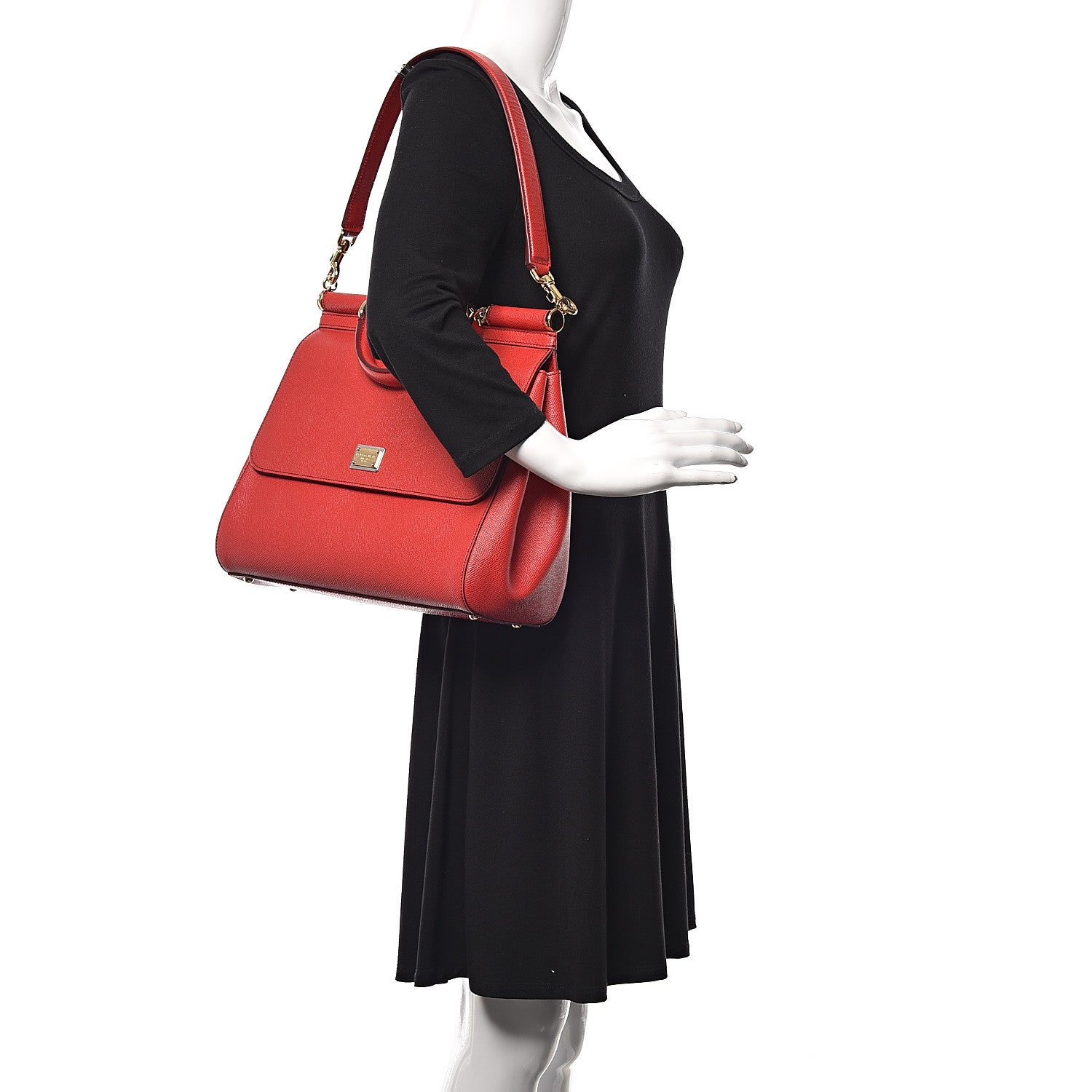 Dolce & Gabbana Dauphine Large Miss Sicily Satchel Rosso 2 of 8