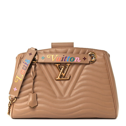 Louis Vuitton Calfskin New Wave Chain Tote Noisette 1 of 10