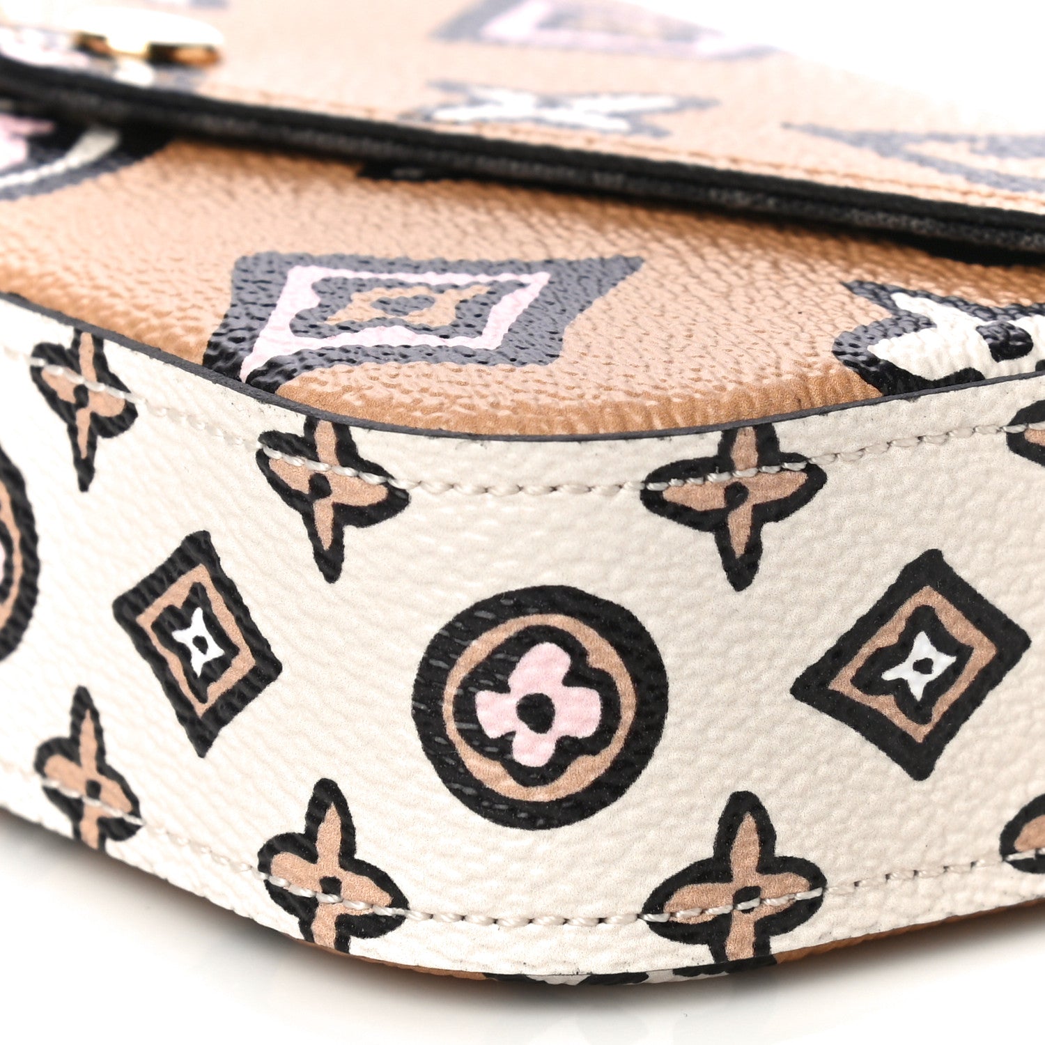 Louis Vuitton Monogram Wild At Heart Felicie Strap & Go Arizona Creme 10 of 12
