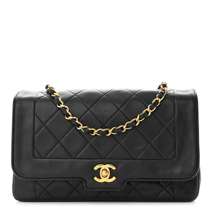 Chanel Lambskin Quilted Medium Single Flap Black 1 of 11