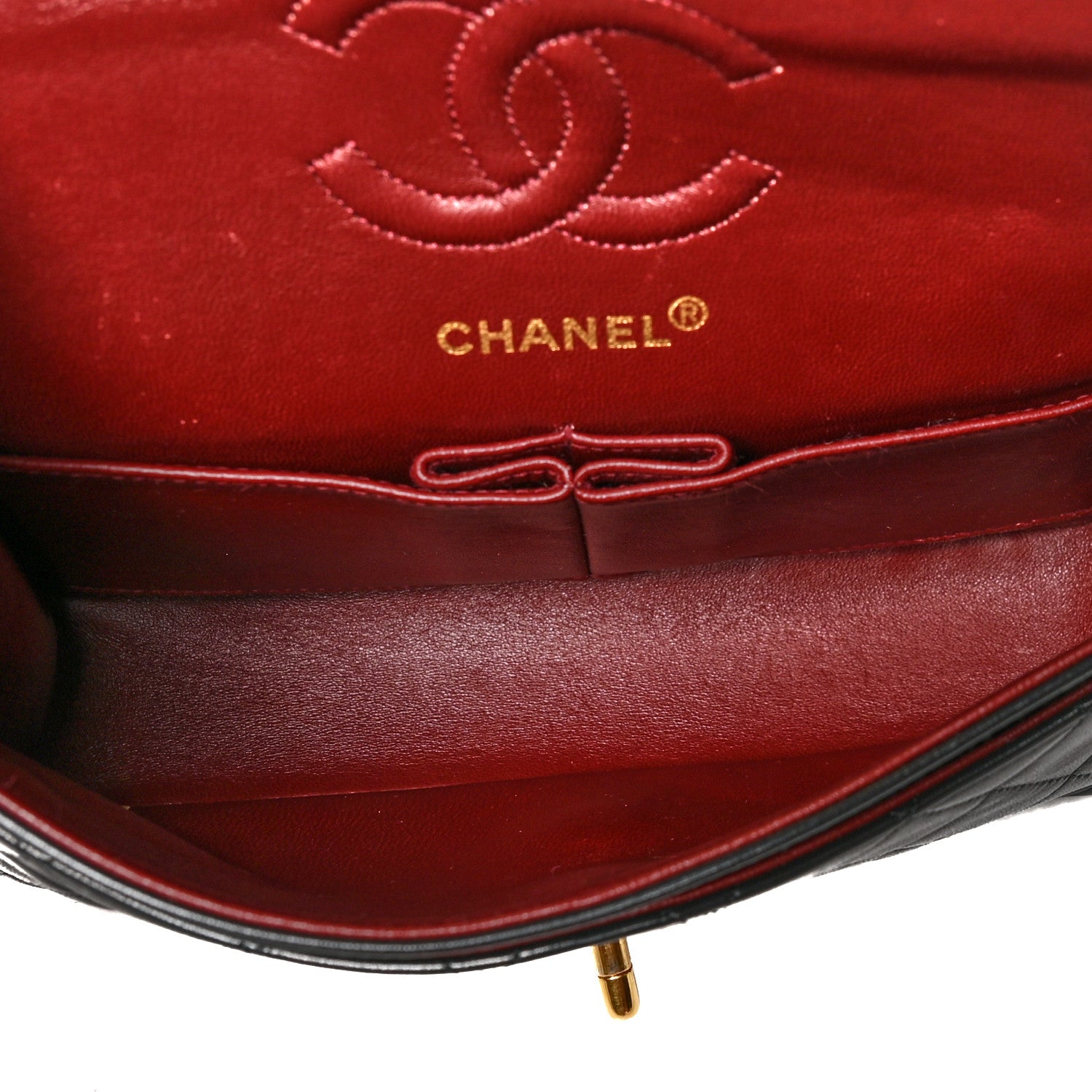 Chanel Lambskin Quilted Small Double Flap Black 5 of 11