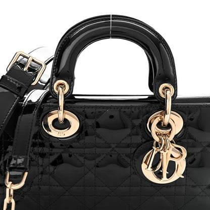 Christian Dior Patent Cannage Small Lady D-Joy Black 8 of 14