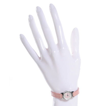 Louis Vuitton Stainless Steel Alligator Mother of Pearl 18mm Tambour Quartz Watch 2 of 7