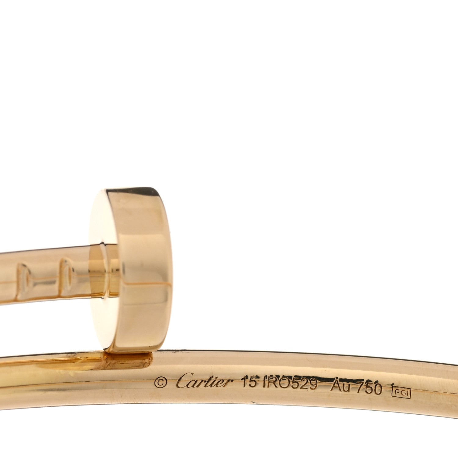 Cartier 18K Yellow Gold Small Juste Un Clou Bracelet 15 3 of 5