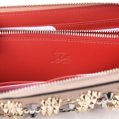 Christian Louboutin Calfskin Loubinthesky Panettone Wallet Nude Multimetal 6 of 8