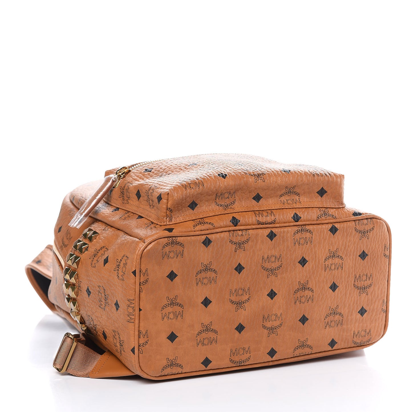 Visetos Small Side Stud Stark Backpack Cognac
