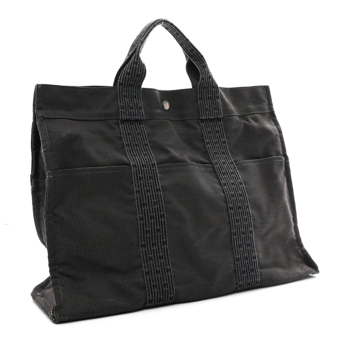 Canvas Herline MM Tote Grey