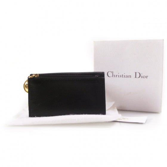 Leather 6 Key Holder Black