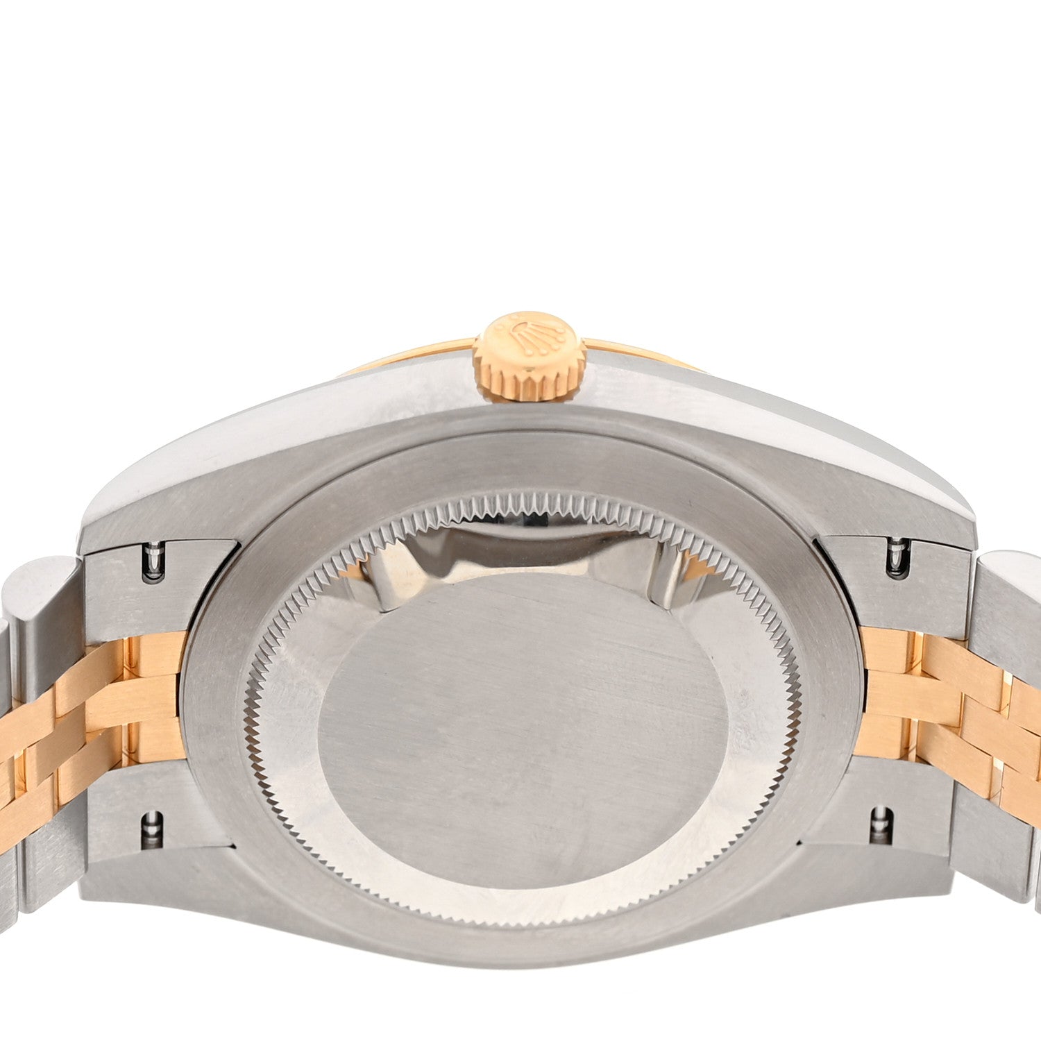 Rolex Stainless Steel 18K Yellow Gold Diamond 41mm Oyster Perpetual Datejust Watch Black 126333 4 of 5