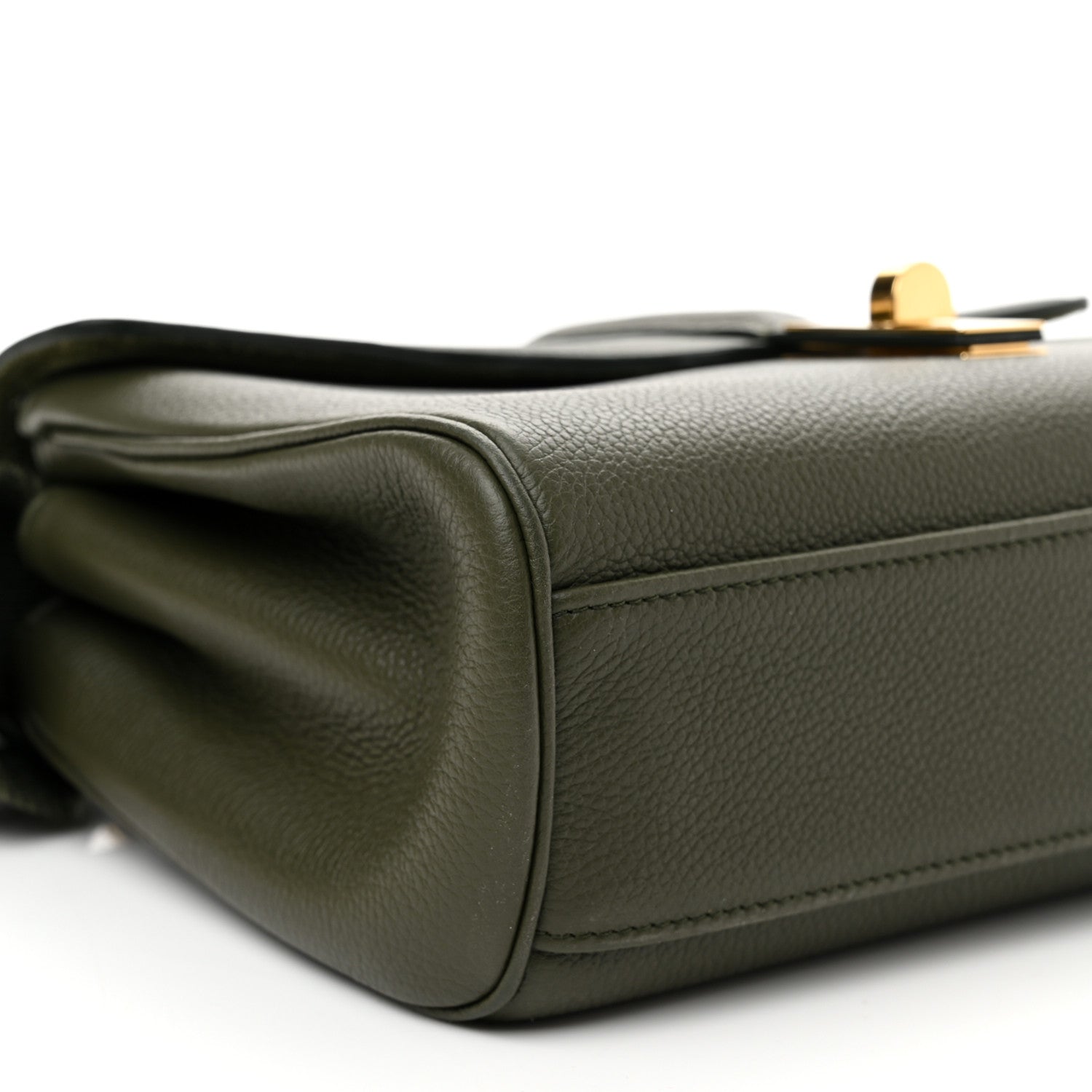 Celine Supple Calfskin Teen 16 Crossbody Bag Army Green 7 of 8