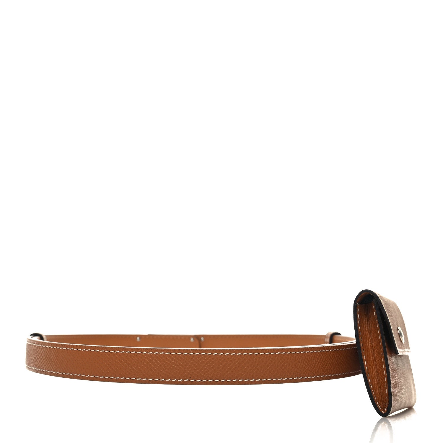 Hermes Epsom Kelly Pocket Belt Gold 2 of 5