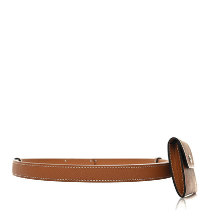 Hermes Epsom Kelly Pocket Belt Gold 2 of 5