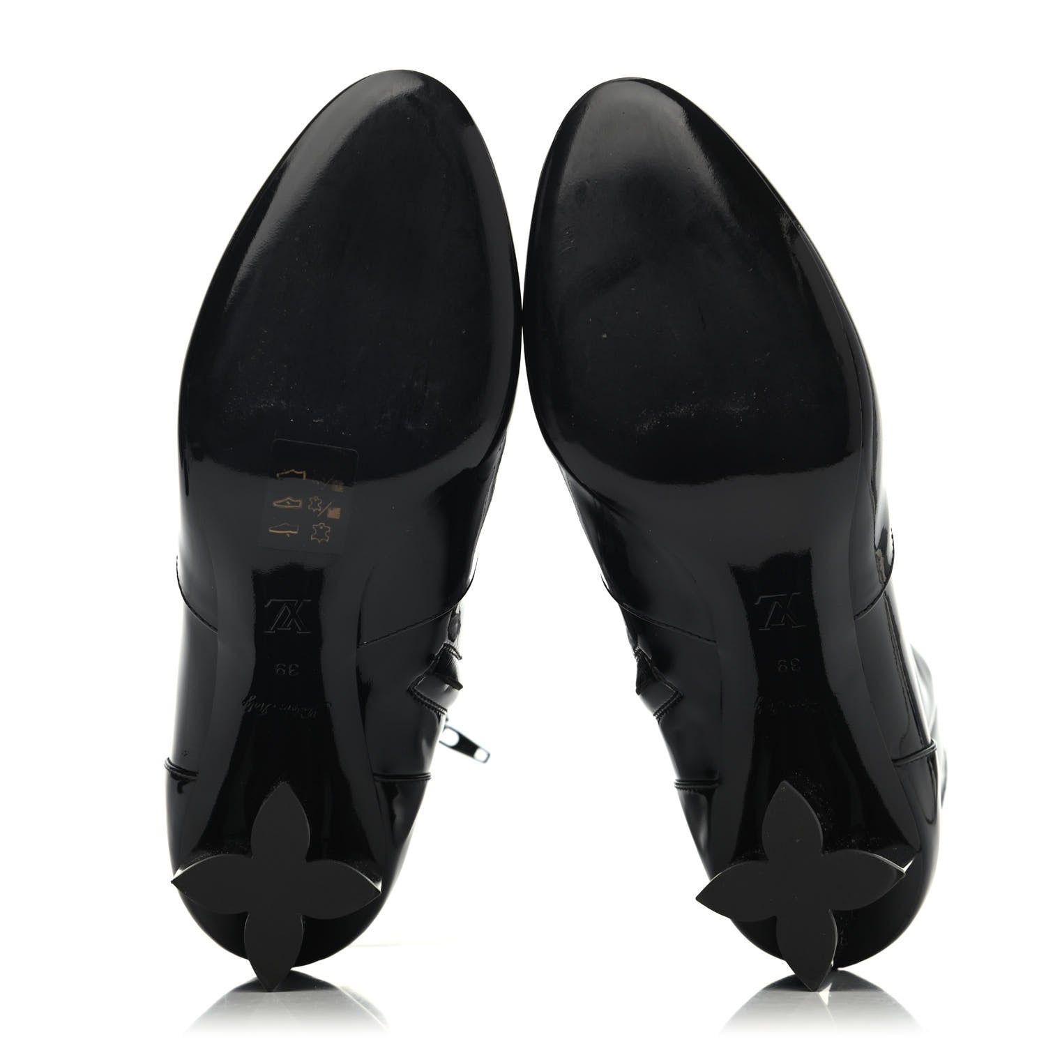 Louis Vuitton Patent Silhouette Ankle Boots 39 Black 4 of 4