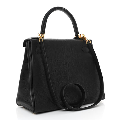 Hermes Togo Kelly Retourne 28 Black 3 of 11
