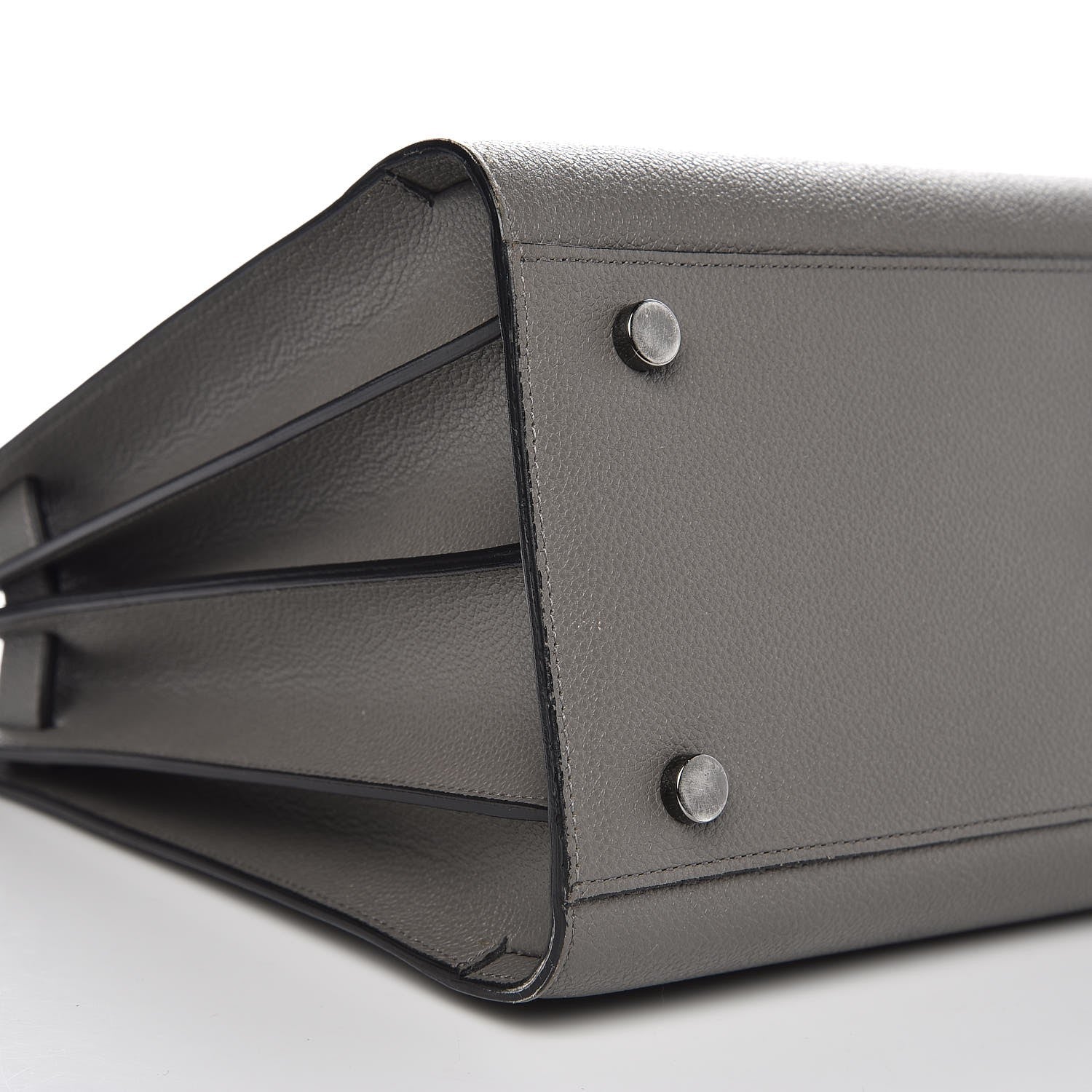 Saint Laurent Grained Calfskin Small Sac De Jour Fog 9 of 12