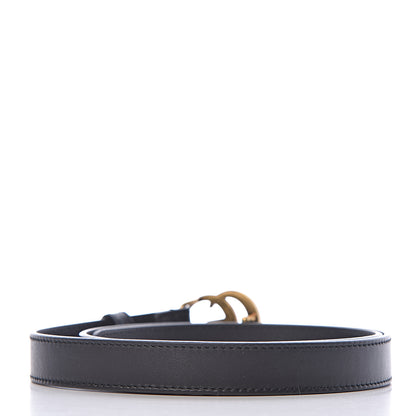 Gucci Calfskin Double G 20mm Belt 80 32 Black 3 of 6