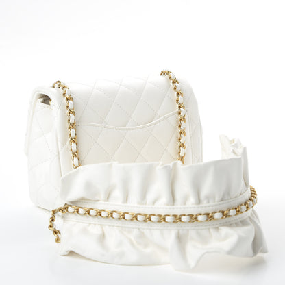 Chanel Calfskin Quilted Mini Romance Square Flap White 3 of 10