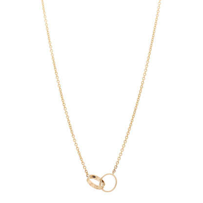 Cartier 18K Yellow Gold Interlocking LOVE Necklace 1 of 6