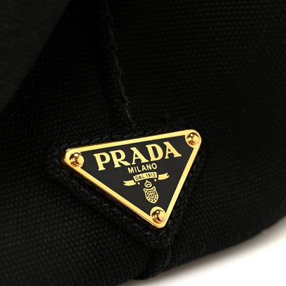 Prada Canapa Small Logo Tote Black Talco 9 of 13