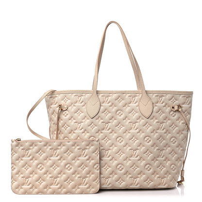 Louis Vuitton Empreinte Monogram Summer Stardust Neverfull MM Beige Clair 1 of 9