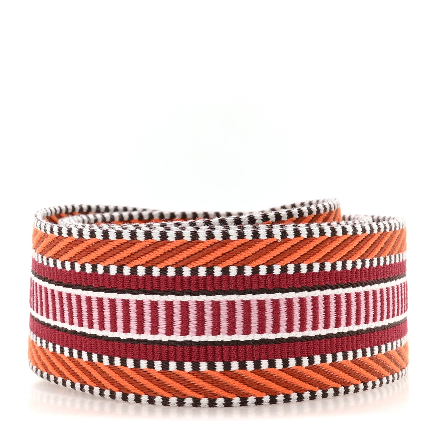 Toile Swift 50mm Sangle Cavale Shoulder Strap Orange Minium Rose Gold