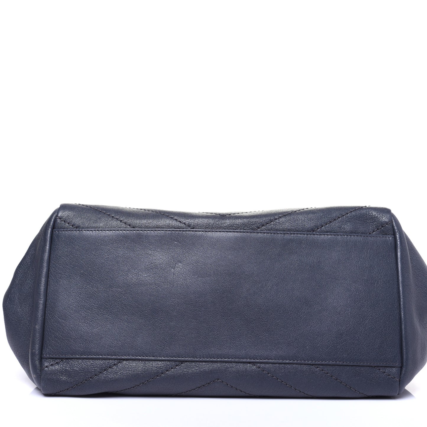 Vintage Lambskin Chevron Monogram Medium Nolita Dark Smog