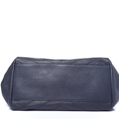 Saint Laurent Vintage Lambskin Chevron Monogram Medium Nolita Dark Smog 11 of 13