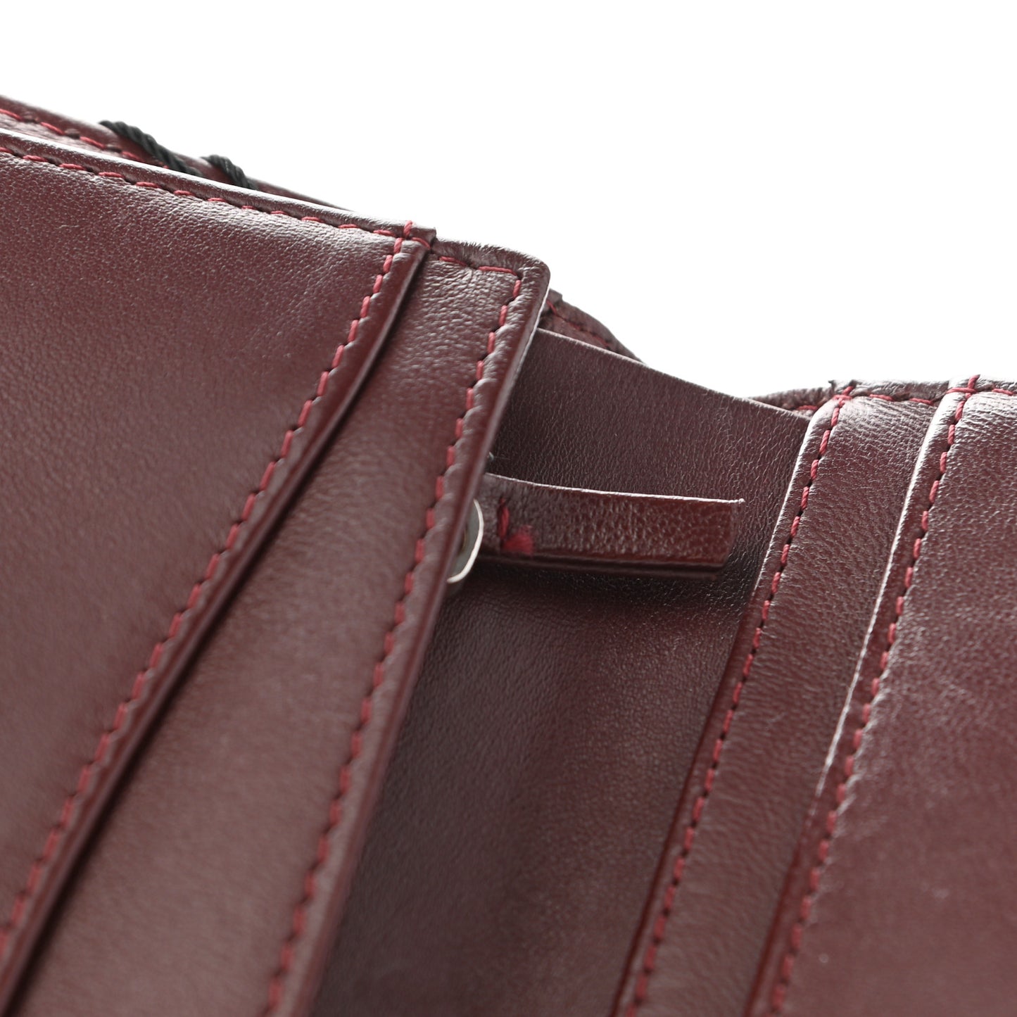 Lambskin Quilted Yen Wallet Black