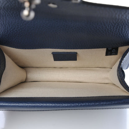 Gucci Dollar Calfskin Crystal Mini Dionysus Shoulder Bag Blue Agata Montana Sapphire 6 of 8