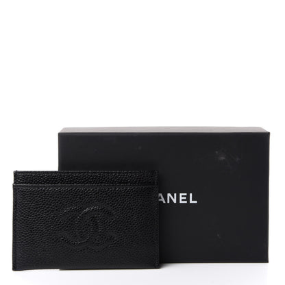 Chanel Caviar Timeless CC Card Holder Black 7 of 7