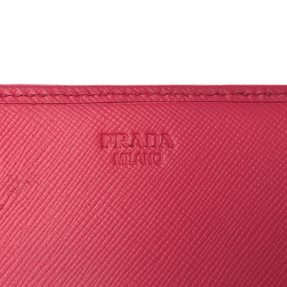 Prada Saffiano Fiocco Bow Continental Wallet Peonia 6 of 7
