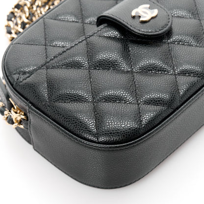 Chanel Caviar Quilted Chain Camera Bag Black 9 of 10