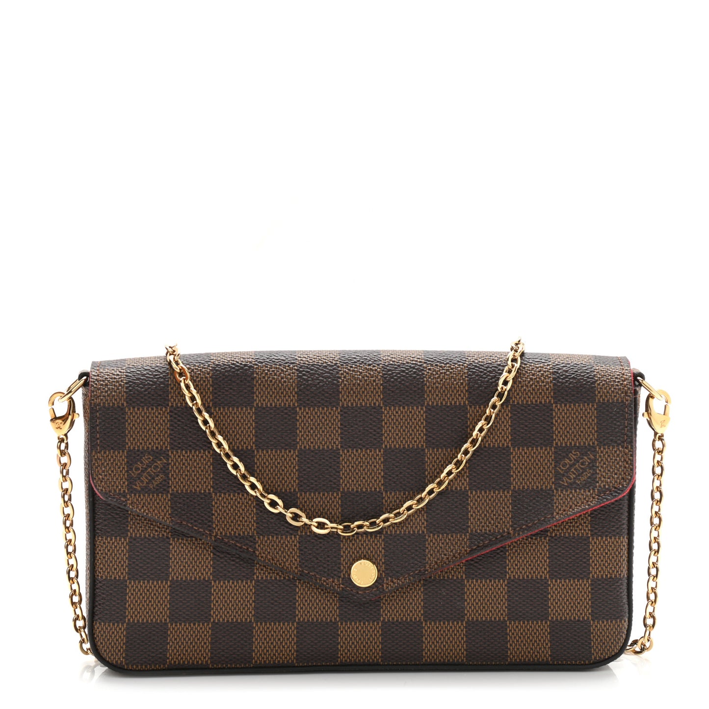 Damier Ebene Pochette Felicie Chain Wallet