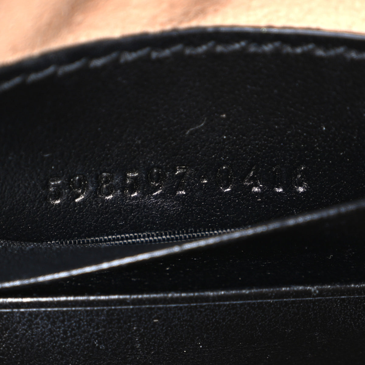 Calfskin Matelasse Mini GG Marmont Crossbody Bag Black