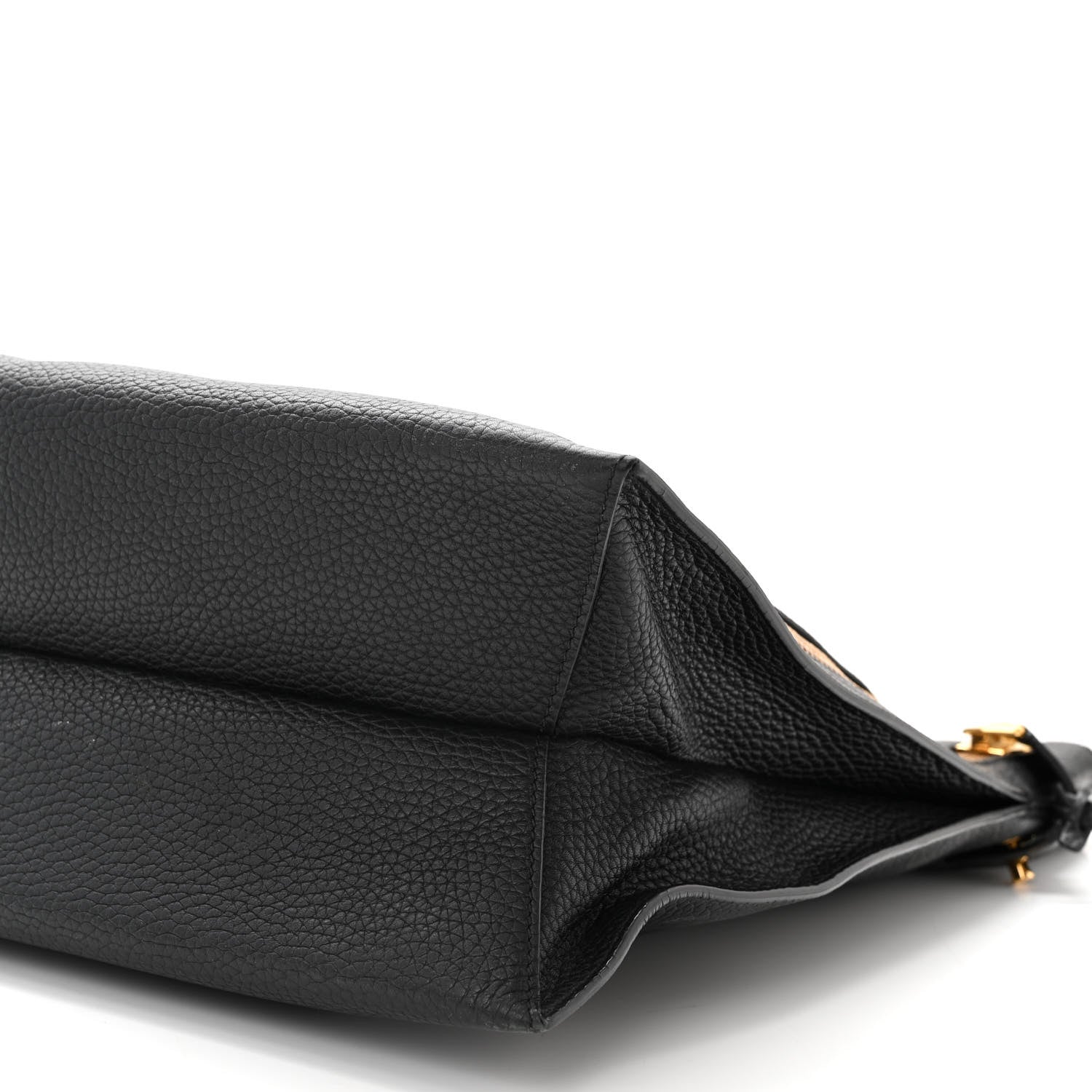 Tom Ford Pebbled Calfskin Large Alix Padlock Zip Hobo Bag Black 11 of 15