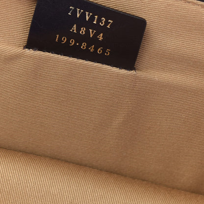 Fendi Glazed Fabric FF 1974 Karligraphy Small Travel Bag Mogano Panna 8 of 9