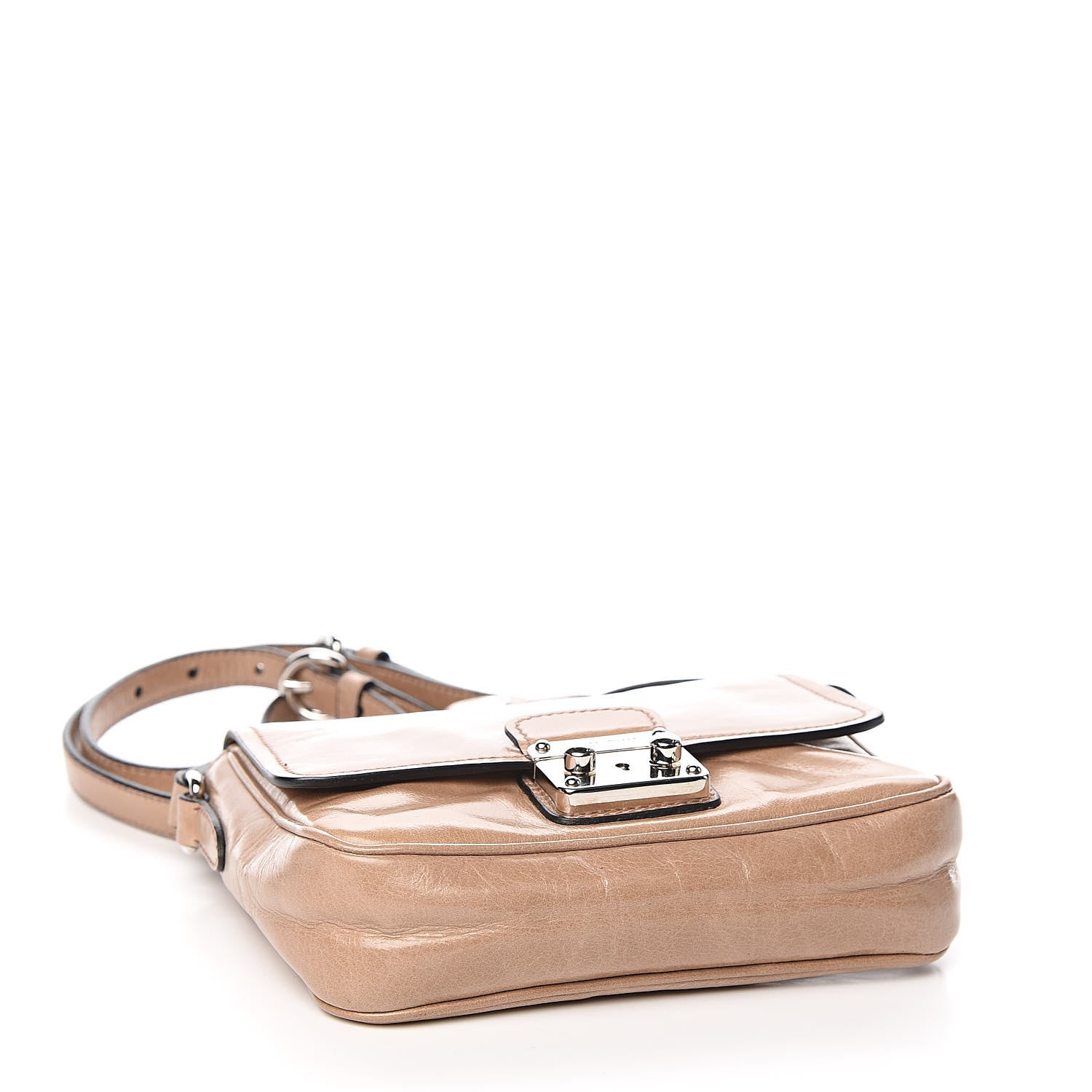 Miu Miu Vitello Shine Crossbody Cipria 4 of 11