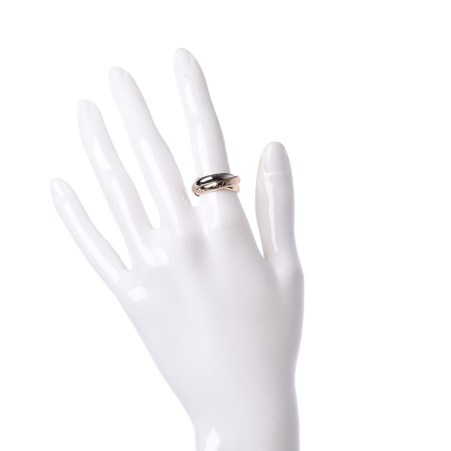 18K Pink Yellow White Gold Classic Les Must De Trinity Ring 51 5.75