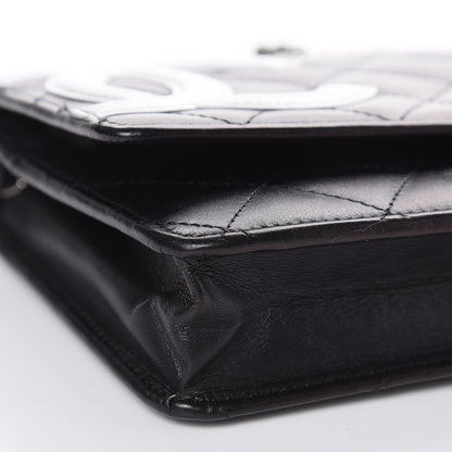 Chanel Calfskin Quilted Cambon Wallet On Chain WOC Black 11 of 13
