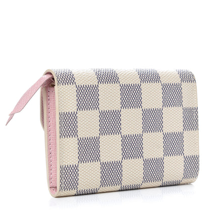 Louis Vuitton Damier Azur Rosalie Coin Purse Rose Ballerine 3 of 7