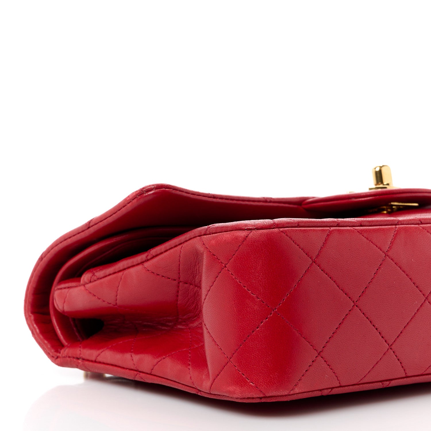 Chanel Lambskin Quilted Small Double Flap Red 11 of 17